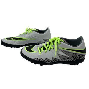 Nike Hypervenom Gray & Neon Green Athletic Shoes | Size 7.5